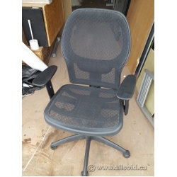 Black All Mesh Adjustable Task Chair